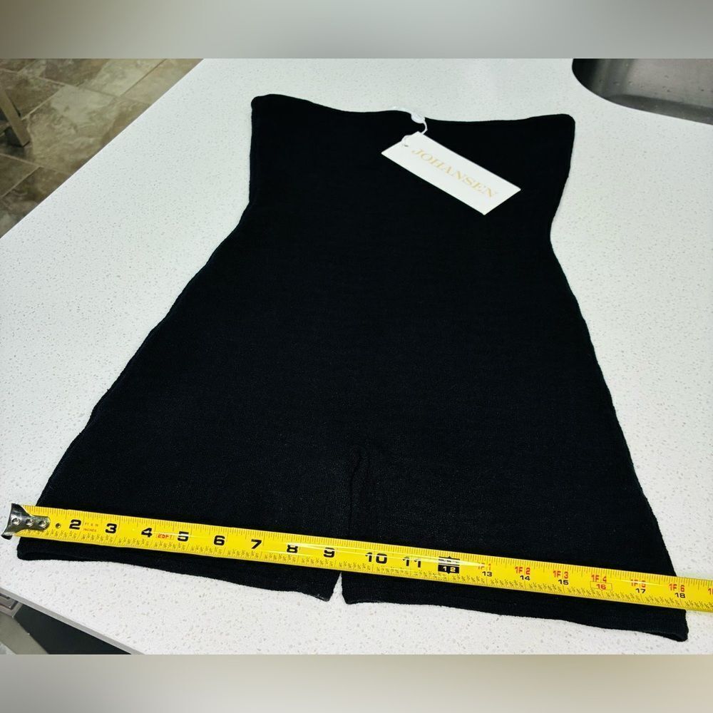 Johansen Lovey Romper Black Strapless Knit Romper Size L NWT $294 - Picture 12 of 12